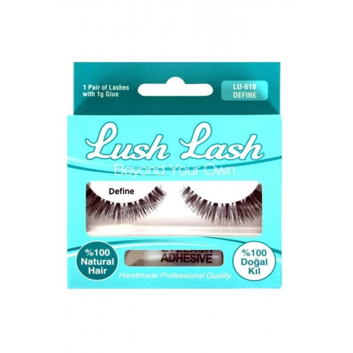 LUSH LASH %100 DOĞAL KIL DEFINE TAKMA KİRPİK - LU-618