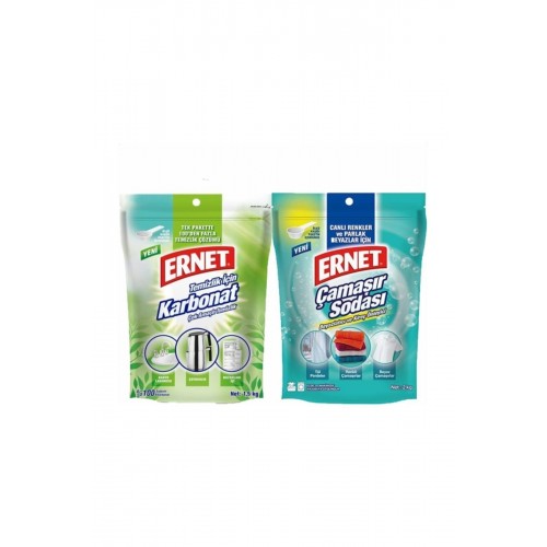 Ernet Temizlik Için Karbonat 1.5 Kg + Çamaşır Sodası 2 Kg Ernet Temizlik Için Karbonat 1.5 Kg + Çamaşır Sodası 2 Kg