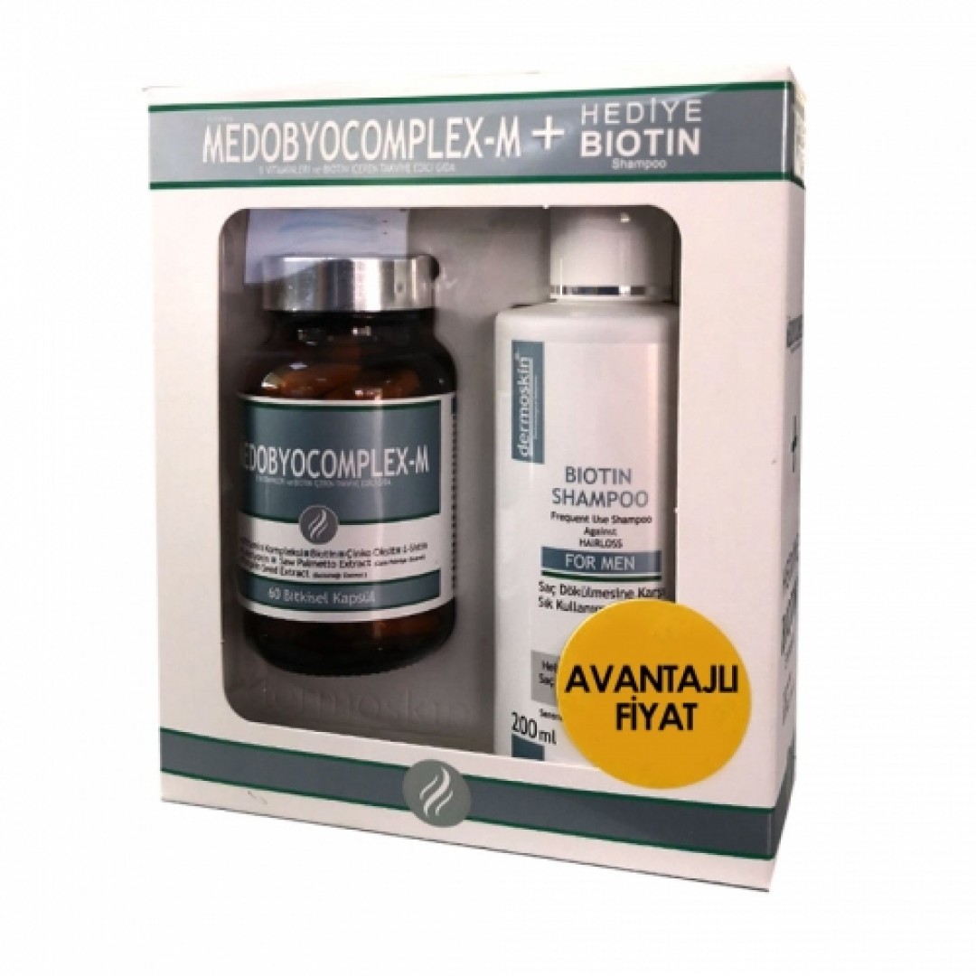 Dermoskin Medobiocomplex-e +Biotin Şampuan Set - Kozmopol
