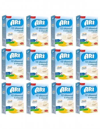 ARI Mama 12 Vitaminli 6 Mineralli Sütlü Pirinç Unu 200 Gr 12 Adet