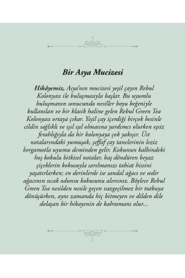 Rebul Green Tea EDC Kolonya 100 ml Cam Şişe